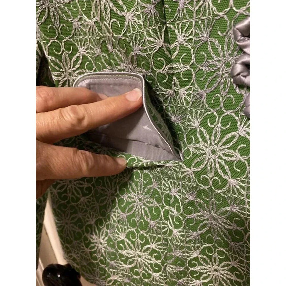 Nanette Lepore Green Floral Blazer - Picture 5 of 15